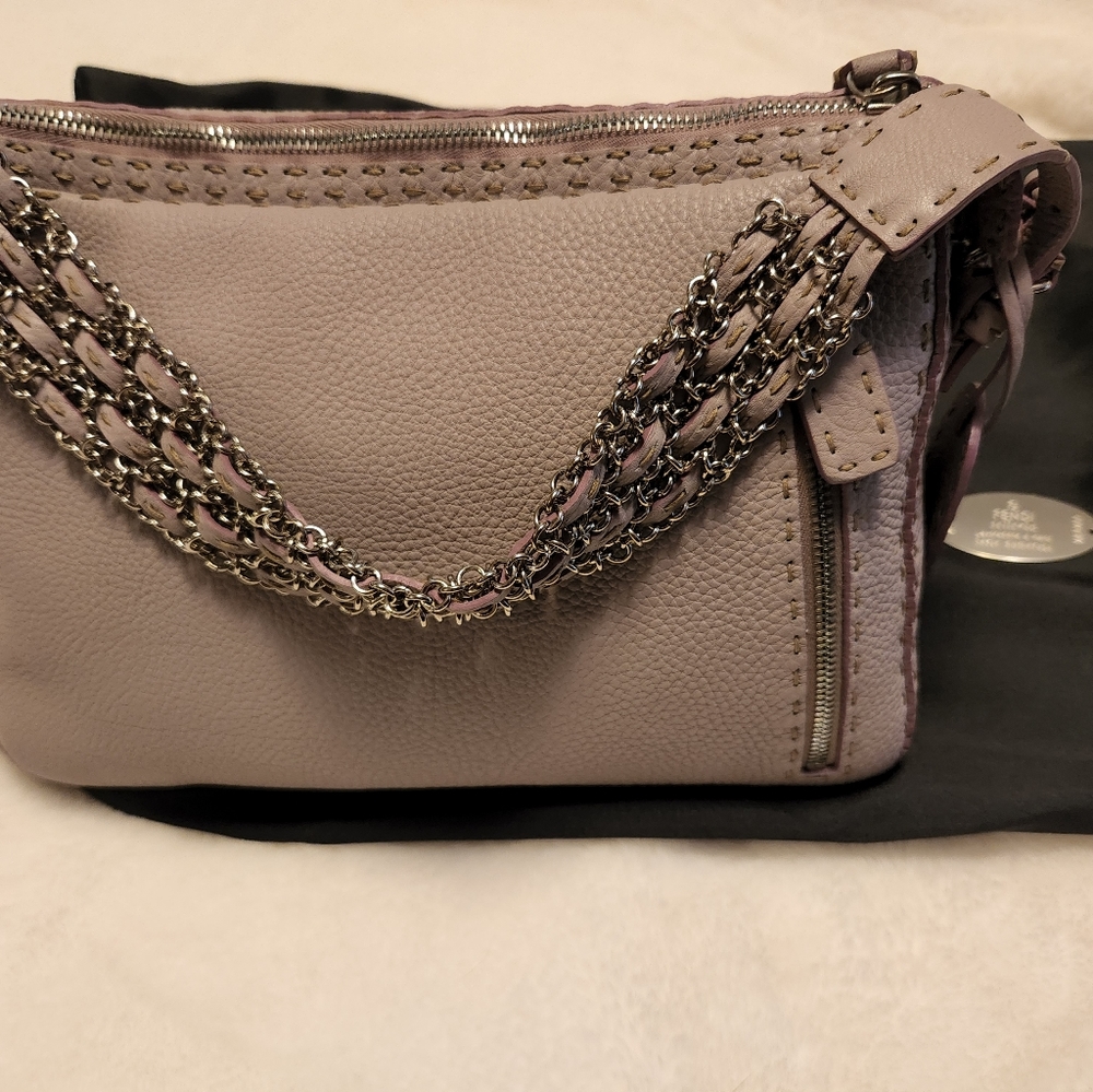Vintage Fendi Selleria Borsa Lampo bag in Lilla. - Picture 15 of 16